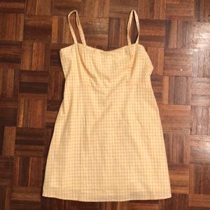 Plaid yellow Brandy Melville dress